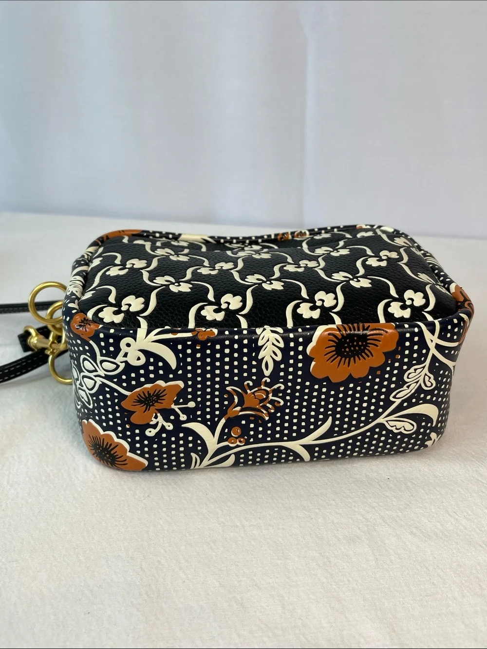Tory Burch Perry Bombé Mixed-Print Mini Bag Crossbody